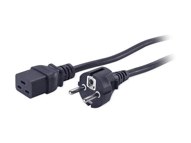 Power Cord, C19 to CEE/7 Schuko, 2.5m