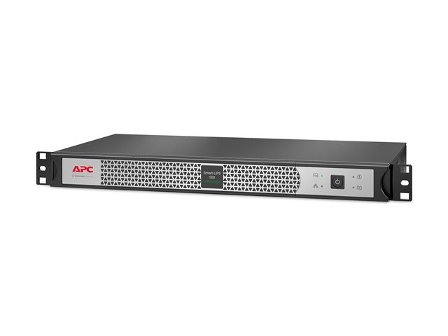 APC Smart-UPS SC SCL500RMI1UNC - UPS (rack-mountable) - AC 230 V - 400 Watt - 500 VA - Ethernet 10/100, USB - output connectors: 4 - 1U - black, silver - for P/N: AR106V, AR4018SPX432, AR4024SP, AR4024SPX429, AR4024SPX431, AR4024SPX432