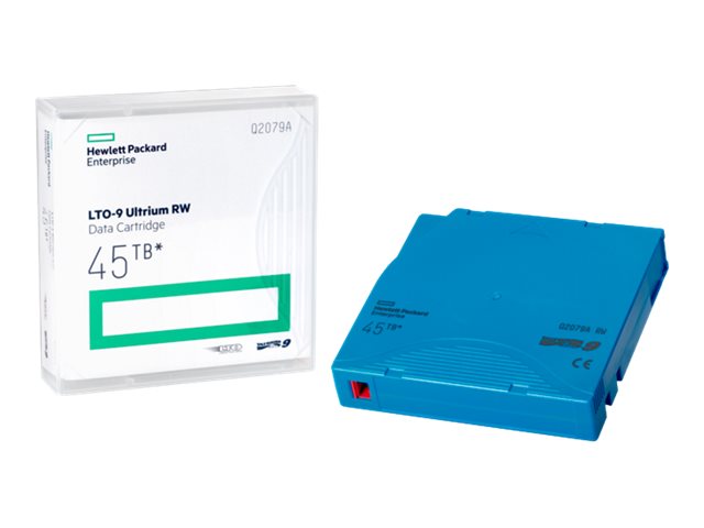 HPE - LTO Ultrium 9 - 18 TB / 45 TB - light blue - for P/N: R7E99A, R7F00A, R7F01A, R7F02A