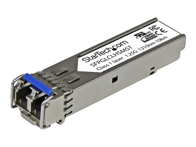 Startech Cisco GLC-LH-SM Compatible SFP Module, 1000BASE-LX/LH, 1GE Gigabit Ethernet SFP, LC Connector, 10km, 1310nm, Cisco IE3400, IE3300, IE3200, Mini GBIC Transceiver SFP Module - Lifetime Warranty (SFPGLCLHSMST) - SFP (mini-GBIC) transceiver module -