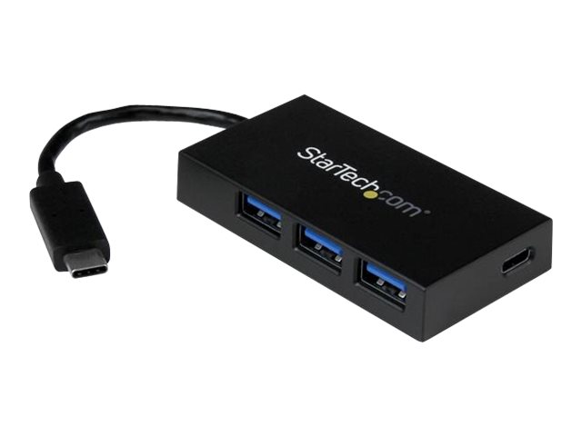 Startech 4-Port USB 3.0 Hub - Powered USB 3.1 Gen 1 Hub - USB-C to 1x USB-C and 3x USB-A Adapter - USB-C Port Expander (HB30C3A1CFB) - Hub - 4 x SuperSpeed USB 3.0 - desktop - for P/N: CFASTRWU3C, SDMSDRWU3AC, TB3DK2DPPD, TB3DK2DPPDUE, TB3DKDPMAW, TB3DKDP