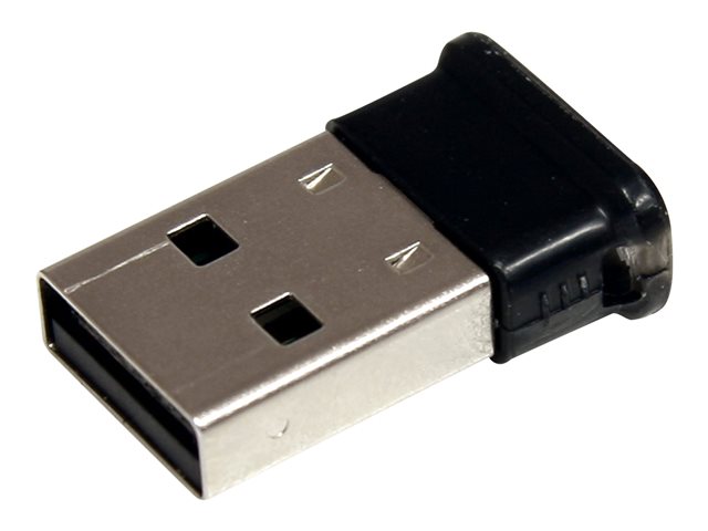Startech Bluetooth Adapter - Mini USB Adapter - Bluetooth 2.1 - Class 1 EDR - Bluetooth Receiver (USBBT1EDR2) - Network adapter - USB - Bluetooth 2.1 EDR - Class 1 - black