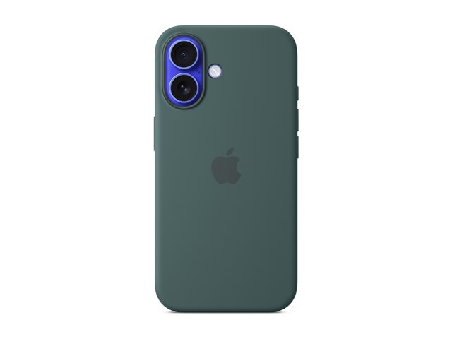 Apple - Protective cover for mobile phone - MagSafe compatibility - silicone - sea green - for iPhone 16