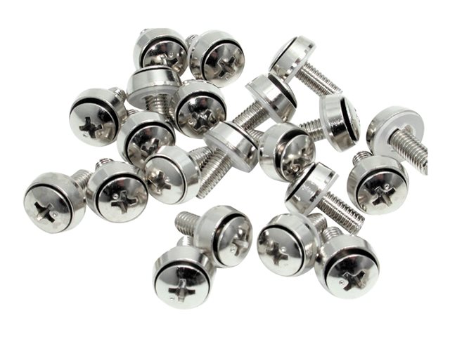 Startech M6 x 12mm - Screws - 100 Pack - M6 Mounting Screws for Server Rack & Cabinet (CABSCREWSM62) - Screw kit (pack of 100)