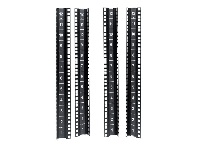 APC NetShelter CX Mini 12U Vertical Mounting Rail Kit - rack rail kit - 12U