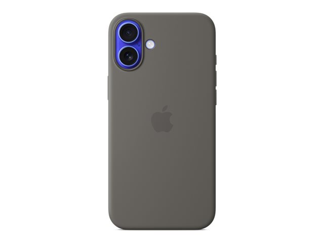 Apple - Protective cover for mobile phone - MagSafe compatibility - silicone - stone grey - for iPhone 16 Plus