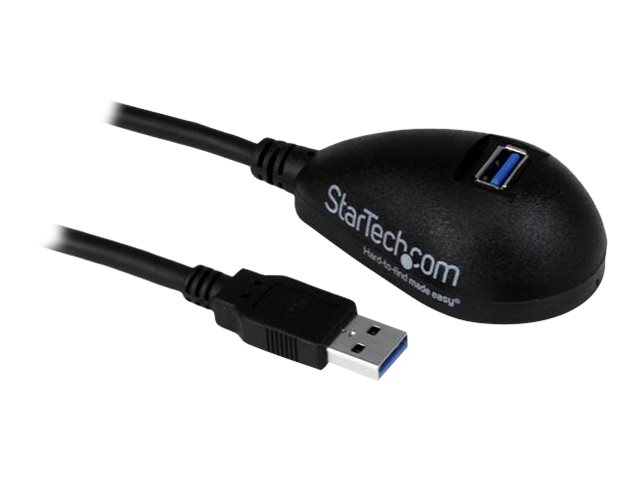 StarTech 5ft SuperSpeed USB 3.0 Extension Cable for Desktop - STP - USB-A Male to USB-A Female Cable for Computer - Black (USB3SEXT5DKB) - USB extension cable - USB Type A (F) to USB Type A (M) - USB 3.0 - 1.5 m - black - for P/N: CFASTRWU3, S355BU33ERM,