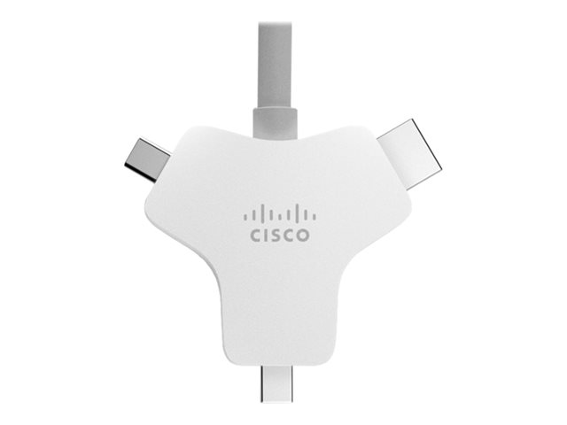Cisco Multi-head - Video / audio / data cable - HDMI male to HDMI, Mini DisplayPort, USB-C male - 2.5 m - for Webex Board 55, Board 70, Room 55, Room 70, Room Kit, Room Kit Plus PTZ, Room Kit Pro