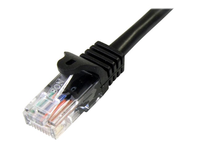 StarTech.com 1m Black Cat5e / Cat 5 Snagless Patch Cable - Patch cable - RJ-45 (M) to RJ-45 (M) - 1 m - UTP - CAT 5e - snagless - black