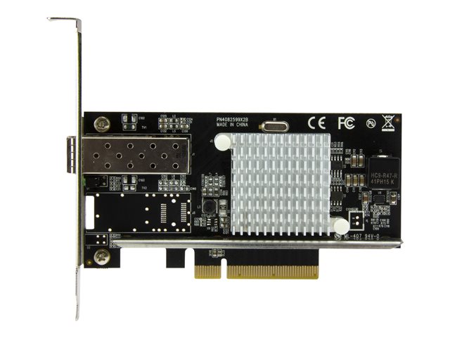 Startech 10G Network Card - MM/SM - 1x Single 10G SPF+ slot - Intel 82599 Chip - Gigabit Ethernet Card - Intel NIC Card (PEX10000SFPI) - Network adapter - PCIe 2.0 x8 - 10GbE - 10GBase-LR, 10GBase-SR, 10GBase-LRM - black - for P/N: SFP10GBBXDST, SFP10GBBX