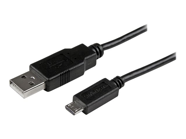 StarTech 15cm 6in Mobile Charge Sync USB to Slim Micro USB Cable for Phones & Tablets A to Micro B - M/M - Thin Micro USB Charge Cable (USBAUB15CMBK) - USB cable - Micro-USB Type B (M) to USB (M) - USB 2.0 - 15 cm - black - for P/N: CMDPHD2HD, DPMDPHD2HD,