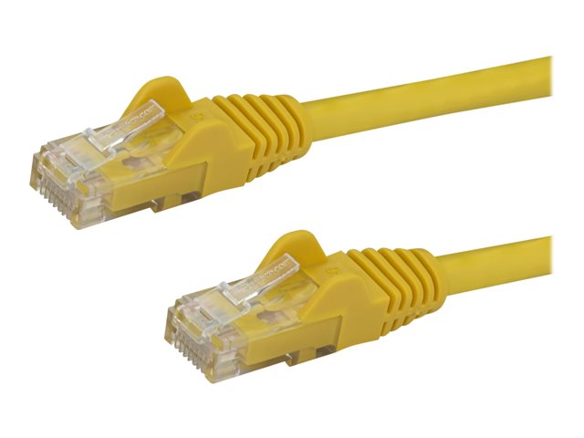 Startech 3m CAT6 Ethernet Cable, 10 Gigabit Snagless RJ45 650MHz 100W PoE Patch Cord, CAT 6 10GbE UTP Network Cable w/Strain Relief, Yellow, Wiring is UL Certified/TIA - Category 6 - 24AWG (N6PATC3MYL) - Patch cable - RJ-45 (M) to RJ-45 (M) - 3 m - UTP - 