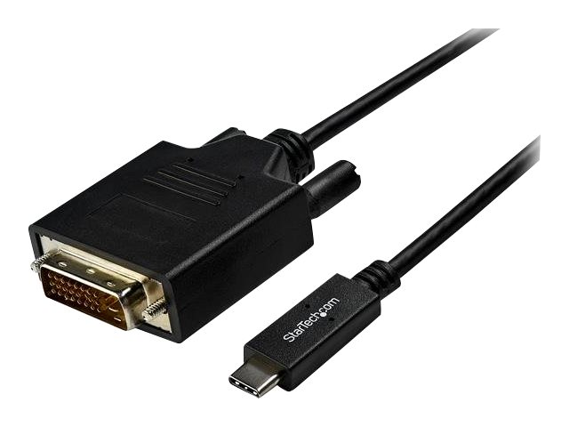 StarTech 10ft (3m) USB C to DVI Cable, 1080p (Single Link) USB Type-C (DP Alt Mode HBR2) to DVI-Digital Video Adapter Cable, Thunderbolt 3 Compatible, Laptop to DVI Monitor/Display - USB-C Adapter Cable (CDP2DVI3MBNL) - External video adapter - VIA/VLI -