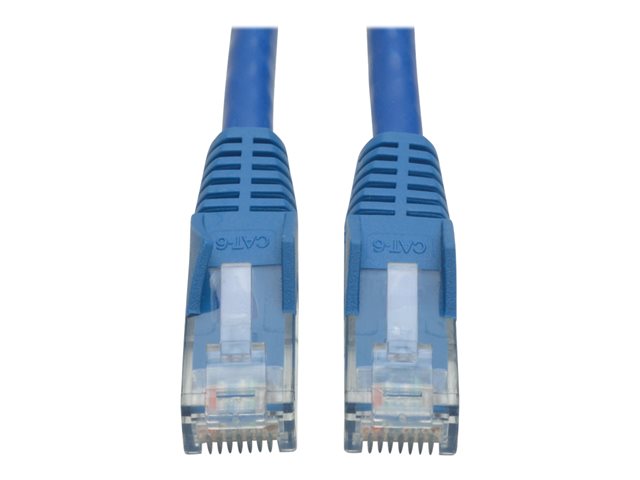 Eaton Tripp Lite Series Cat6 Gigabit Snagless Molded (UTP) Ethernet Cable (RJ45 M/M), PoE, Blue, 3 ft. (0.91 m) - patch cable - 0.9 m - blue
