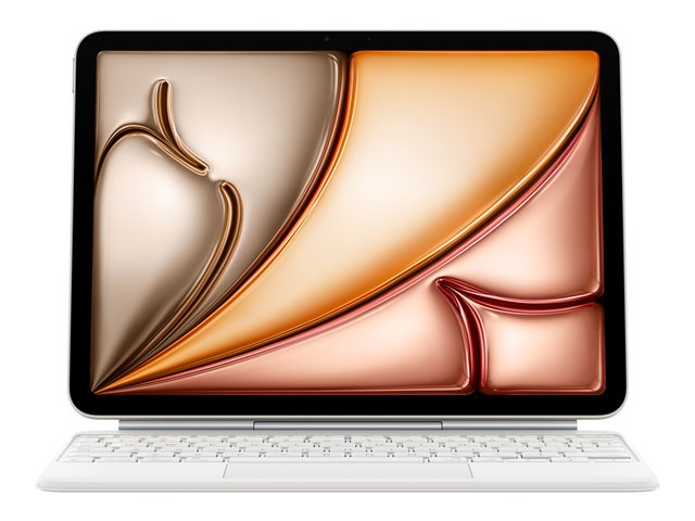Apple Magic Keyboard - Keyboard and folio case - with trackpad - Apple Smart connector - QWERTY - US English - white - for 10.9-inch iPad Air (4th generation, 5th generation), 11-inch iPad Air (M2, M3)