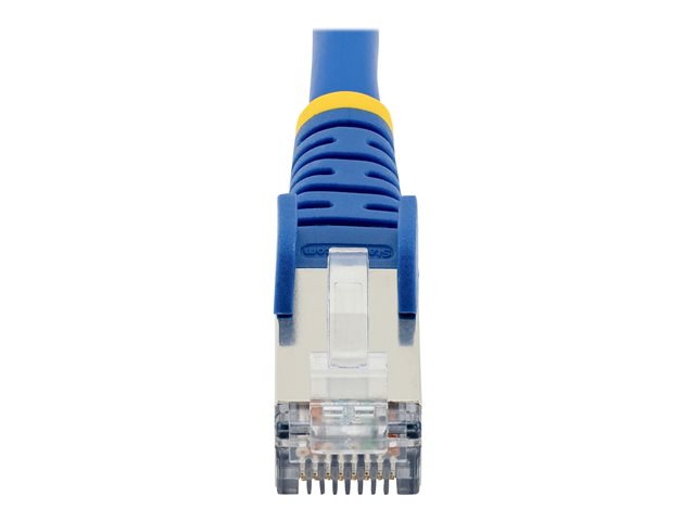 Startech 10m CAT6a Ethernet Cable - Blue - Low Smoke Zero Halogen (LSZH) - 10GbE 500MHz 100W PoE++ Snagless RJ-45 w/Strain Reliefs S/FTP Network Patch Cord - Patch cable - RJ-45 (M) to RJ-45 (M) - 10 m - S/FTP - CAT 6a - IEEE 802.3bt - halogen-free, molde