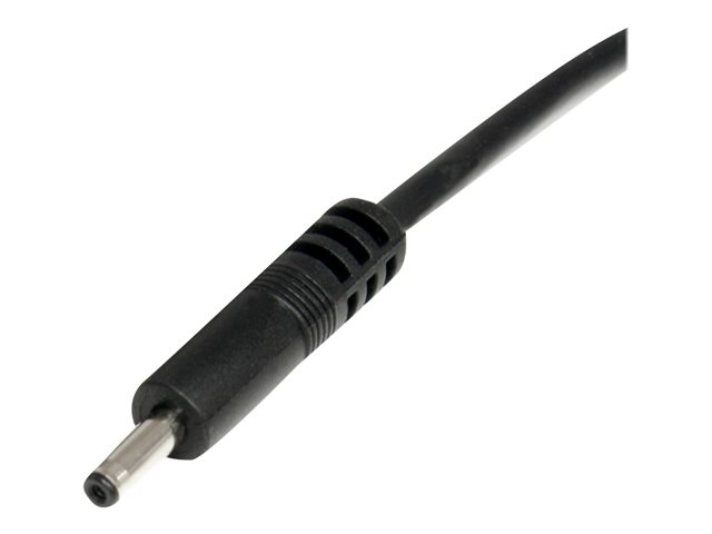 StarTech 3 ft. (0.9 m) USB to Type H Barrel 5V DC Power Cable - USB to 3.4mm Power Cable - 5V DC Type H - Black - Bluetooth Charger (USB2TYPEH) - USB / power cable - USB (power only) (M) to DC jack 3.4 mm (M) - 91 cm - molded - black