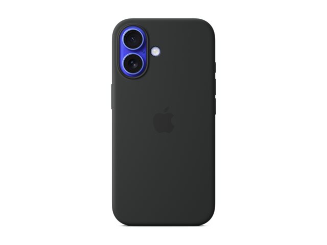 Apple - Back cover for mobile phone - MagSafe compatibility - silicone - black - for iPhone 16