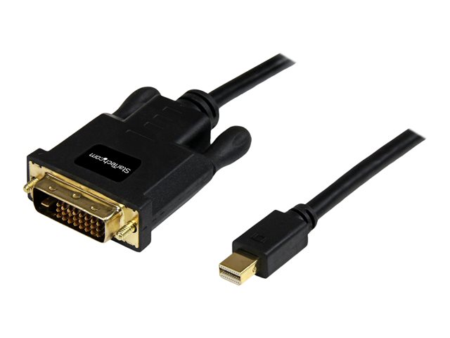 StarTech 6ft Mini DisplayPort to DVI Cable - M/M - mDP Cable for Your DVI Monitor / TV - Windows & Mac Compatible (MDP2DVIMM6B) - DisplayPort cable - Mini DisplayPort (M) to DVI-D (M) - 1.82 m - black