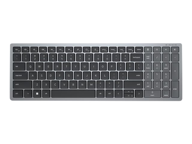 Dell KB740 - keyboard - compact, multi device - QWERTY - US International - titan grey Input Device