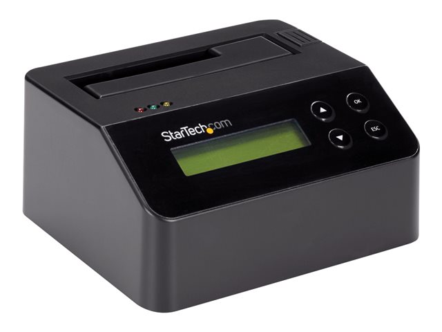 StarTech USB 3.0 Hard Drive Eraser Dock for 2.5" & 3.5" SATA SSD HDD + 4Kn Drive - LCD/ RS232 - Secure Erase HDD Wiper Docking Station (SDOCK1EU3P2) - Hard drive eraser - 2.5" / 3.5" - SATA 6Gb/s - black - for P/N: SVA12M5NA