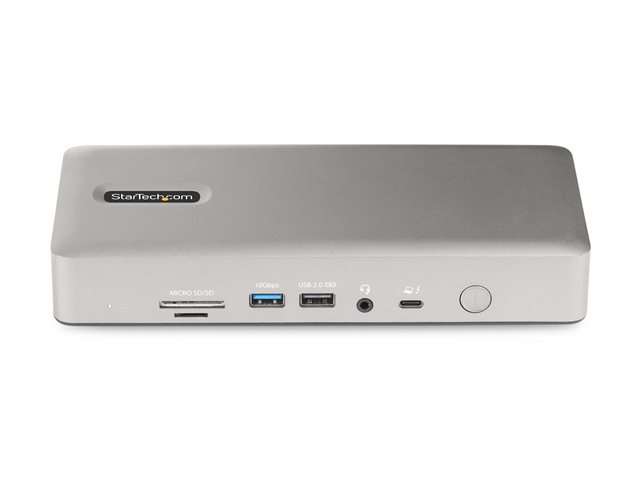 Startech Thunderbolt 4 Multi-Display Docking Station, Quad/Triple/Dual Monitor Dock, 2x HDMI/2x DisplayPort, 7x USB Hub, 2.5 Gigabit Ethernet, 98W Power Delivery, for Windows/MacBook - TB4 Host Cable (132UE-TB4USB4DOCK) - Docking station - Thunderbolt 4 -