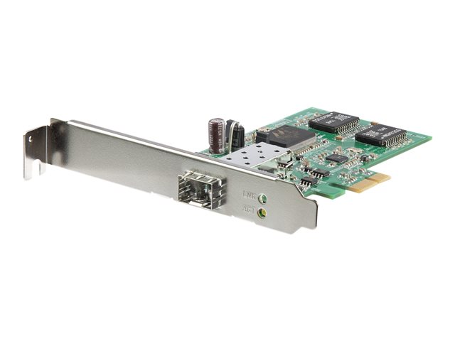 Startech PCI Express Gigabit Ethernet Fiber Network Card w/ Open SFP - PCIe GbE SFP Network Card Adapter NIC - Fiber Optic SFP Adapter (PEX1000SFP2) - Network adapter - PCI Express x1 low profile - 1GbE - 1000Base-LX, 1000Base-SX - for P/N: GLCLHSMDSTTA, 