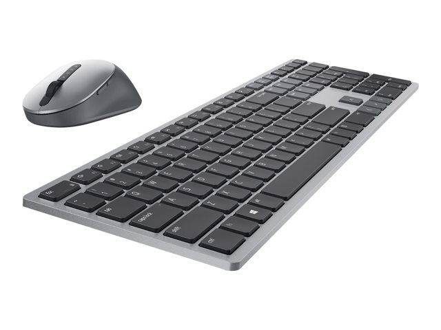 Dell Pro Plus Keyboard and Mouse KM7321W - Keyboard and mouse set - wireless - 2.4 GHz, Bluetooth 5.0 - QWERTY - UK - titan grey - with 3 years NBD Advance Exchange