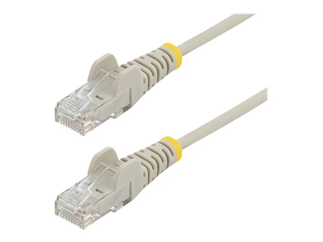 Startech 50cm Slim LSZH CAT6 Ethernet Cable, 10 Gigabit Snagless RJ45 100W PoE Patch Cord, CAT 6 10GbE UTP Network Cable w/Strain Relief, Grey, ETL, Low Smoke Zero Halogen - Category 6 - 28AWG (N6PAT50CMGRS) - Patch cable - RJ-45 (M) to RJ-45 (M) - 50 cm 