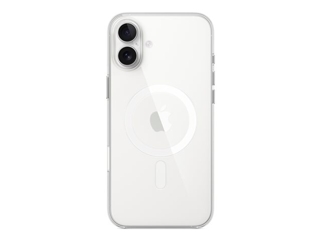 Apple - Back cover for mobile phone - MagSafe compatibility - polycarbonate - clear - for iPhone 16 Plus