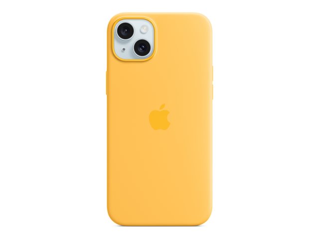 Apple - Back cover for mobile phone - MagSafe compatibility - silicone - sunshine - for iPhone 15 Plus
