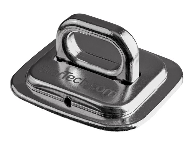 Startech Laptop Cable Lock Anchor - Zinc Alloy - Computer Security Cable Anchor - Desk Mount Security Anchor Point - Screw-On Lock Anchor (LTANCHOR) - Lock anchor - silver - for P/N: LTLOCKNBL