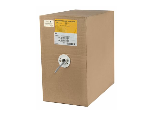 Startech 1000 ft Bulk Cat6 Ethernet Cable - Stranded - CM-Rated for In-Wall Use - Cat 6 UTP Patch Cable - Gray (WIRC6PATGRRL) - Bulk cable - 305 m - UTP - CAT 6 - stranded - grey - for P/N: R300WN22MO5E, R300WN22MO5G, R300WN22MOD, R300WN22MOD5, R300WN22OD