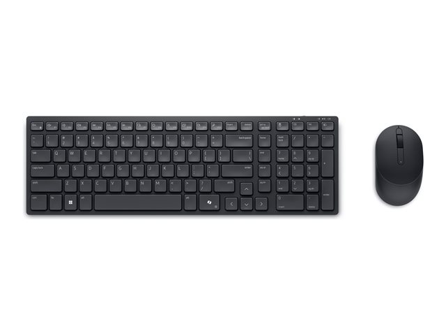 Dell Pro Compact Silent Keyboard and Mouse - KM555 - keyboard and mouse set - QWERTY - UK - black Input Device