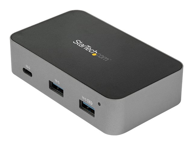 Startech 3 Port USB C 3.1 Gen 2 Hub with Ethernet Adapter, 10Gbps USB Type C to 2x USB-A & 1x USB-C Ports, USB Hub w/ BC 1.2 Phone Fast Charging, Superspeed 10Gbps USB C Hub with GbE - Windows/macOS/Linux - Hub - 1 x USB-C + 2 x USB 3.1 + 1 x 10/100/1000 
