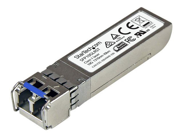 Startech Cisco SFP-10G-LR Compatible SFP+ Module, 10GBASE-LR, 10GbE SMF Optic Transceiver, 10GE Gigabit Ethernet SFP+, LC Connector, 10km, 1310nm, DDM, Cisco Firepower, ASR9000, C9300 - Lifetime Warranty (SFP10GLRST) - SFP+ transceiver module (equivalent