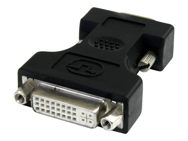 StarTech DVI to VGA Cable Adapter - Black - F/M (DVIVGAFMBK) - VGA adapter - DVI-I (F) to HD-15 (VGA) (M) - black - for P/N: BNDDKT30CAHV, USB31GEVG, USB3SMDOCKHV