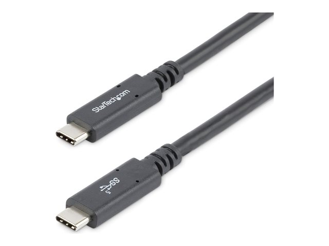 StarTech USB C to USB C Cable - 6 ft / 1.8m - 5A PD - USB-IF Certified - M/M - USB 3.0 5Gbps - USB C Charging Cable - USB Type C Cable (USB315C5C6) - USB cable - USB-C (M) straight to USB-C (M) straight - USB 3.0 - 5 A - 1.8 m - 4K support - black - for P