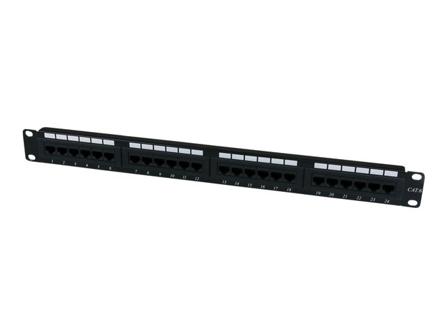 StarTech.com 24 Port 1U Rackmount Cat 6 110 Patch Panel - 24 port Network Patch Panel - RJ45 Ethernet 110 type Rack Mount Patch Panel 1U (C6PANEL24) - patch panel - 1U
