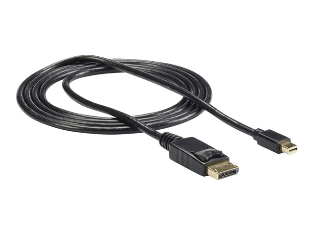 StarTech 6ft (2m) Mini DisplayPort to DisplayPort 1.2 Cable, 4K x 2K UHD Mini DisplayPort to DisplayPort Adapter Cable, Mini DP to DP Cable for Monitor, mDP to DP Converter Cord - Latching DP Connector - DisplayPort cable - Mini DisplayPort (M) to Display