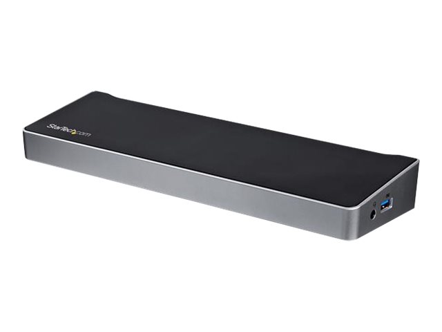 Startech Triple Monitor USB 3.0 Laptop Docking Station - 4K HDMI, 2x DisplayPort - Universal USB Dock for Windows & Mac OS (10.14 & Above) (USB3DOCKH2DP) - Docking station - USB - 1GbE - for P/N: ARMBARTRIO2, ARMTRIO, LTLOCK