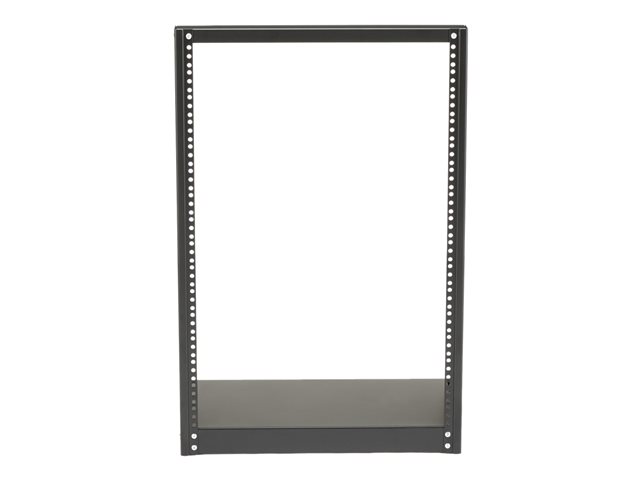 Startech 16U Open Frame Network Rack - 19" 2 Post Free Standing Desktop Rack for Computer, AV, Media, IT Equipment for Server Room (2POSTRACK16) - Rack open frame - 2-post - 16U - 19"
