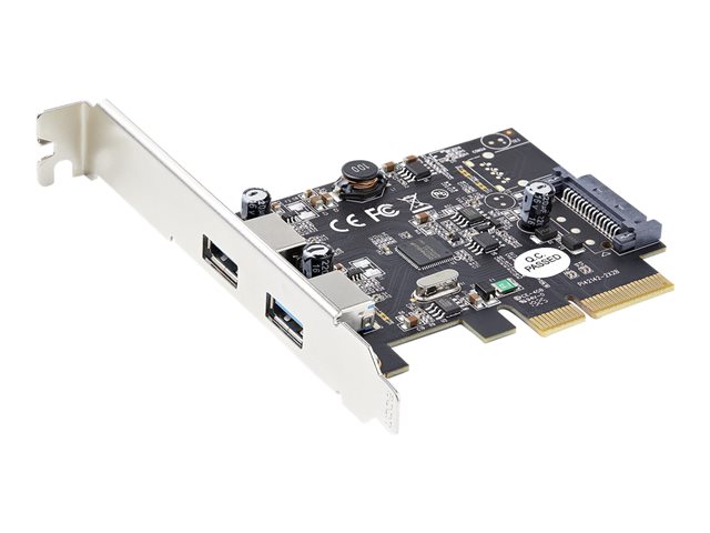 Startech 2-Port USB PCIe Card 10Gbps/port - USB 3.1/3.2 Gen 2 Type-A PCI Express 3.0 x2 Host Controller Expansion Card - Windows/Linux - USB adapter - PCIe 3.0 x4 low profile - USB-C 3.1 Gen 2 x 2 - TAA Compliant