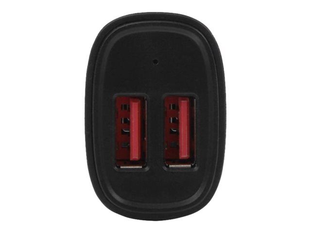 Startech Dual Port USB Car Charger - High Power 24W/4.8A - Black - 2-Port USB Car Charger - Charge two tablets at once (USB2PCARBKS) - Car power adapter - 24 watt - 4.8 A - 2 output connectors (USB) - black - for P/N: USBLT1MW, USBLT1MWS, USBLT2MBR, USBLT