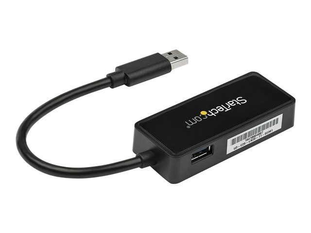 Startech USB 3.0 Ethernet Adapter - USB 3.0 Network Adapter NIC with USB Port - USB to RJ45 - USB Passthrough (USB31000SPTB) - Network adapter - USB 3.0 - Gigabit Ethernet - black - for P/N: TB33A1C