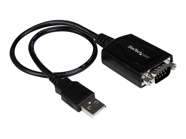 Startech USB to Serial RS232 Adapter Cable w/ COM Retention - USB Serial Adapter - Serial adapter - USB - RS-232 - black