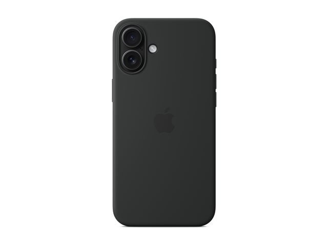 Apple - Protective cover for mobile phone - MagSafe compatibility - silicone - black - for iPhone 16 Plus