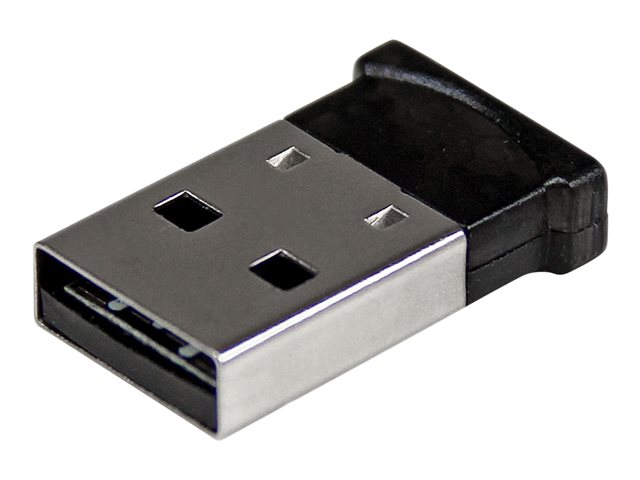 Startech Bluetooth Adapter - Mini Bluetooth 4.0 USB Adapter - 50m/165ft Wireless Bluetooth Dongle - Smart Ready LE+EDR (USBBT1EDR4) - Network adapter - USB - Bluetooth 4.0 - Class 1 - black