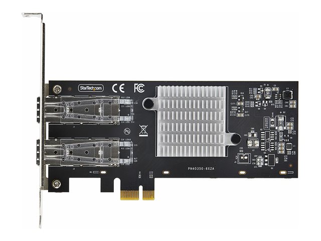 Startech 2-Port GbE SFP Network Card, PCIe 2.0 x1, Intel I350-AM2 2x 1GbE Controller, 1000BASE Copper/Fiber Optic, Dual-Port Gigabit Ethernet NIC, Desktop/Server Backplanes - Windows and Linux Compatible (P021GI-NETWORK-CARD) - Network adapter - PCIe 2.0