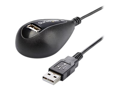 StarTech 5ft Desktop USB Extension Cable - A Male to A Female - 5 ft USB A to A Extension Cable - 5ft USB 2.0 Extension cord (USBEXTAA5DSK) - USB extension cable - USB (M) to USB (F) - 1.5 m - black - for P/N: MSDREADU2OTG, USB56KEM3, USB56KEMH2, UUSBOTG